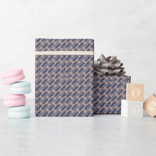 Moderne Kunst abstrakte Marineblätter Geschenkpapier (Babyparty)