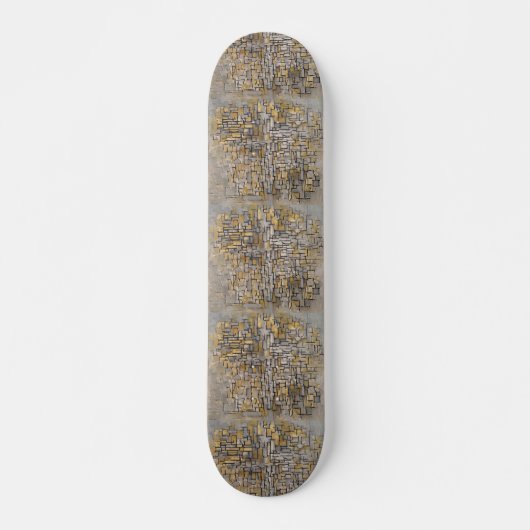 Moderne Kunst auf Rädern - Mondrian Skateboard (Vorne)