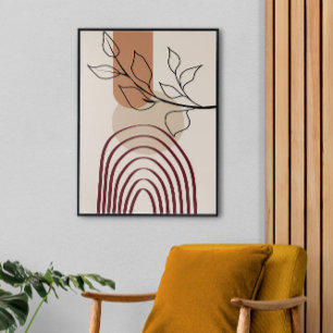 Moderne Kunst aus dem Mittelalter, große fertig ge Leinwanddruck