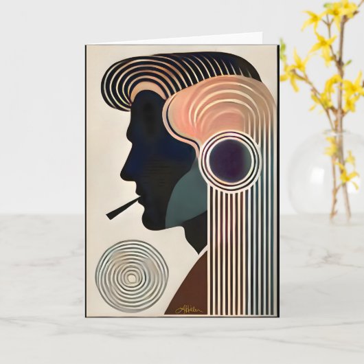 Moderne Kunst aus dem Mittelalter Karte (Gelbe Blume)