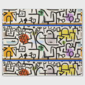 Moderne Kunst Bliss Wrap - Paul Klees reicher Hafe Geschenkpapier (Flach)