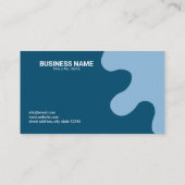Moderne Kunst Blue Mobile Auto Wash und Detailinfo Visitenkarte (Rückseite)