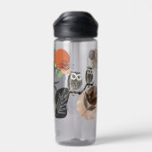 Moderne Kunst Boho Bohemisch Bird Abstrakte Vögel  Trinkflasche (Rückseite)