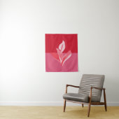 Moderne Kunst Calla Lily Rosa Wandteppich (Beispiel)