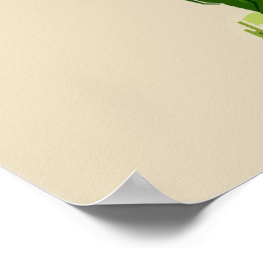 Moderne Kunst cooler Pop Kunstkitte Poster (Ecke)