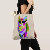 Moderne Kunst cooler Pop Kunstkitte Tasche (Von Nahem)
