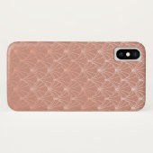 Moderne Kunst-Déco-Rose Case-Mate iPhone Hülle (Rückseite (Horizontal))