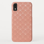 Moderne Kunst-Déco-Rose Case-Mate iPhone Hülle (Rückseite)