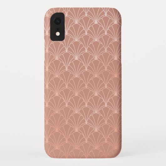 Moderne Kunst-Déco-Rose Case-Mate iPhone Hülle (Rückseite)