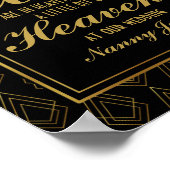Moderne Kunst Deko Gold & Black Memorial (Ecke)