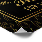 Moderne Kunst Deko GOLD & SCHWARZ Bar, süße Bar (Ecke)