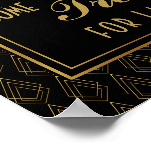 Moderne Kunst Deko GOLD & SCHWARZ Bar, süße Bar (Ecke)