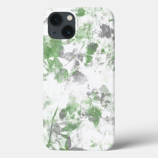 Moderne Kunst der Blume und Wandstruktur Case-Mate iPhone Hülle (Rückseite)