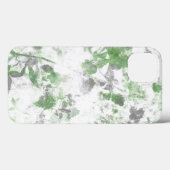 Moderne Kunst der Blume und Wandstruktur Case-Mate iPhone Hülle (Rückseite (Horizontal))
