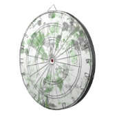 Moderne Kunst der Blume und Wandstruktur Dartscheibe (Vorderseite rechts)