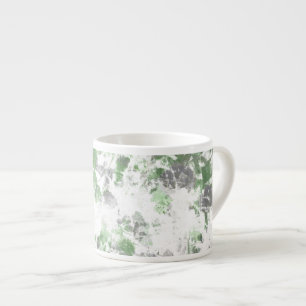 Moderne Kunst der Blume und Wandstruktur Espressotasse