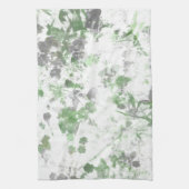 Moderne Kunst der Blume und Wandstruktur Geschirrtuch (Vertikal)