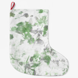 Moderne Kunst der Blume und Wandstruktur Großer Weihnachtsstrumpf