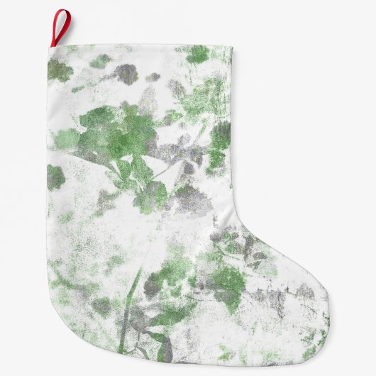 Moderne Kunst der Blume und Wandstruktur Großer Weihnachtsstrumpf (Vorderseite)