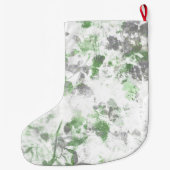 Moderne Kunst der Blume und Wandstruktur Großer Weihnachtsstrumpf (Rückseite)