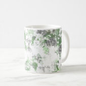Moderne Kunst der Blume und Wandstruktur Kaffeetasse (VorderseiteRechts)