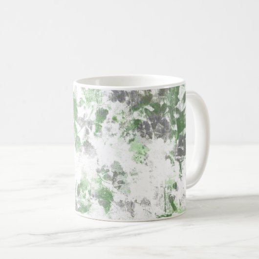Moderne Kunst der Blume und Wandstruktur Kaffeetasse (VorderseiteRechts)