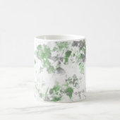 Moderne Kunst der Blume und Wandstruktur Kaffeetasse (Mittel)