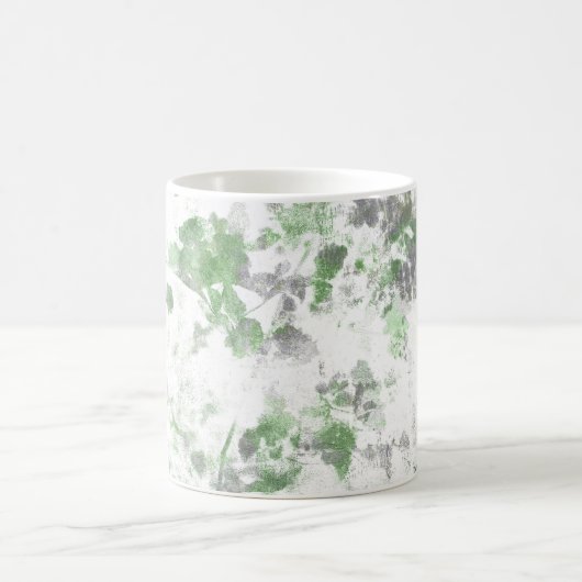 Moderne Kunst der Blume und Wandstruktur Kaffeetasse (Mittel)