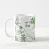 Moderne Kunst der Blume und Wandstruktur Kaffeetasse (Links)