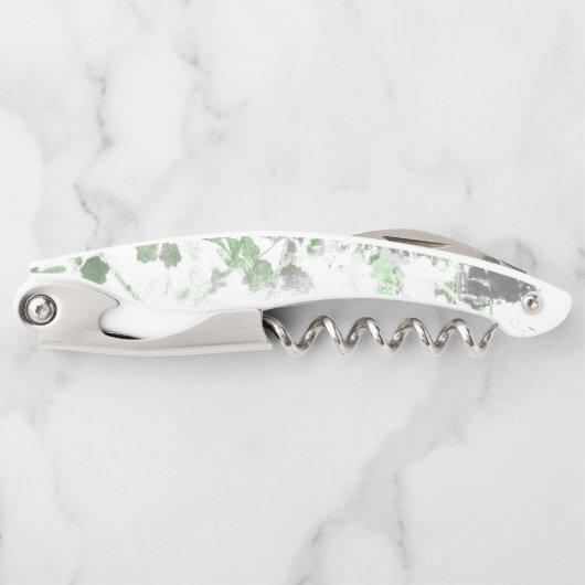 Moderne Kunst der Blume und Wandstruktur Kellnermesser (Vorderseite)