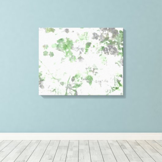 Moderne Kunst der Blume und Wandstruktur Leinwanddruck (Insitu (Holzboden))