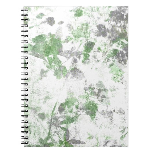 Moderne Kunst der Blume und Wandstruktur Notizblock (Vorderseite)