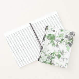 Moderne Kunst der Blume und Wandstruktur Notizblock