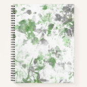Moderne Kunst der Blume und Wandstruktur Notizblock (Vorderseite)