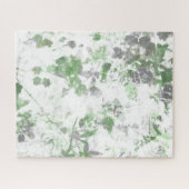 Moderne Kunst der Blume und Wandstruktur Puzzle (Horizontal)