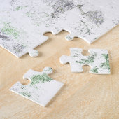 Moderne Kunst der Blume und Wandstruktur Puzzle (Seite)