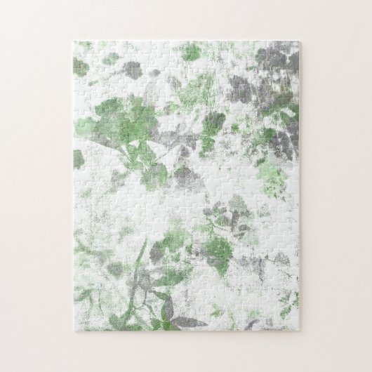 Moderne Kunst der Blume und Wandstruktur Puzzle (Vertikal)