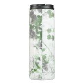 Moderne Kunst der Blume und Wandstruktur Thermosbecher (Rückseite)