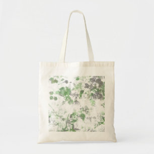 Moderne Kunst der Blume und Wandstruktur Tragetasche