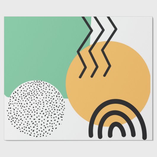 Moderne Kunst des Mittelalters Geschenkpapier (Flach)