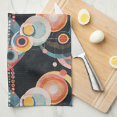 Moderne Kunst des Mittelalters Geschirrtuch (Viertel Falte)