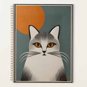 Moderne Kunst des Mittelalters Grau Kat Planer