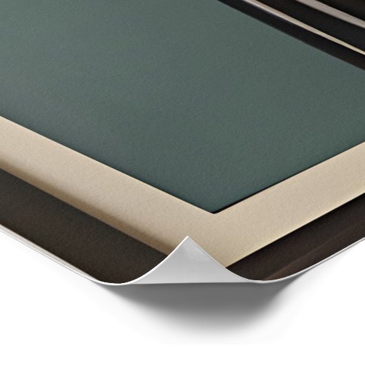 Moderne Kunst des Mittelalters Grau Kat Poster (Ecke)