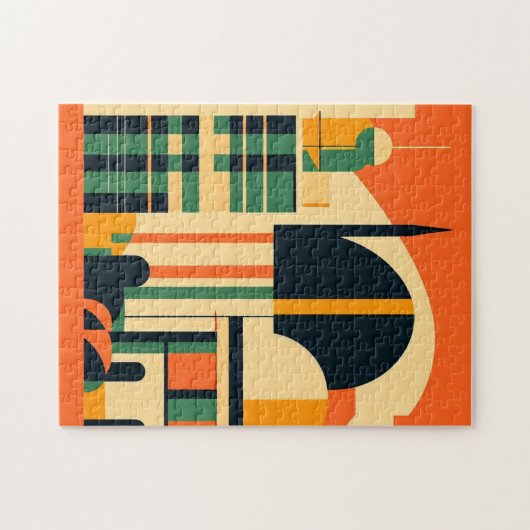 Moderne Kunst des Mittelalters: Rom Abstraktes Des Puzzle (Horizontal)