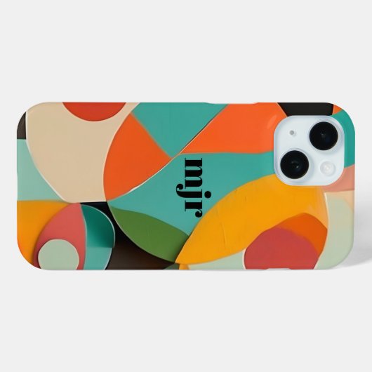 Moderne Kunst des Mittelalters, verschiedene Farbe Case-Mate iPhone Hülle (Rückseite (Horizontal))