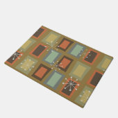 Moderne Kunst des Mittelalters "Wonky Doors" Fußmatte (Schrägansicht)