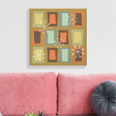 Moderne Kunst des Mittelalters "Wonky Doors" Leinwanddruck (Insitu (Wohnzimmer))