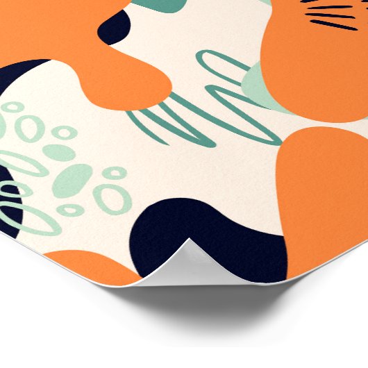 Moderne Kunst des Mitteljahrhunderts Poster (Ecke)