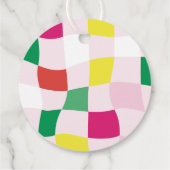 Moderne Kunst, Dichtung und Musik Ball Tartan Kari Geschenkanhänger (Rückseite)