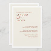 Moderne Kunst, Dichtung und Musik Einladung (Vorne/Hinten)